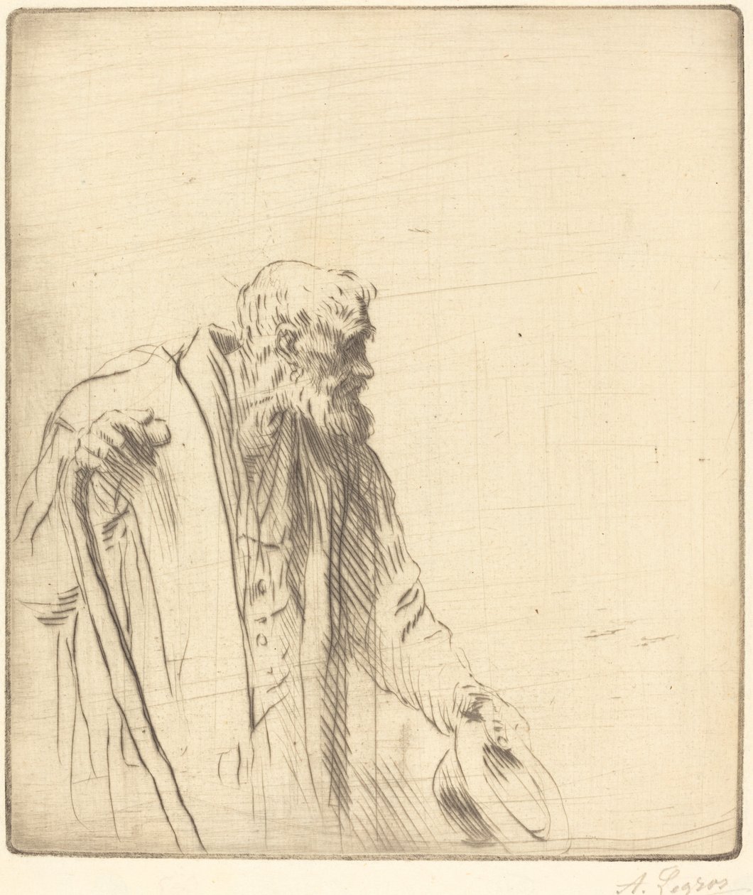 Žebrák (žebrák) od Alphonse Legros
