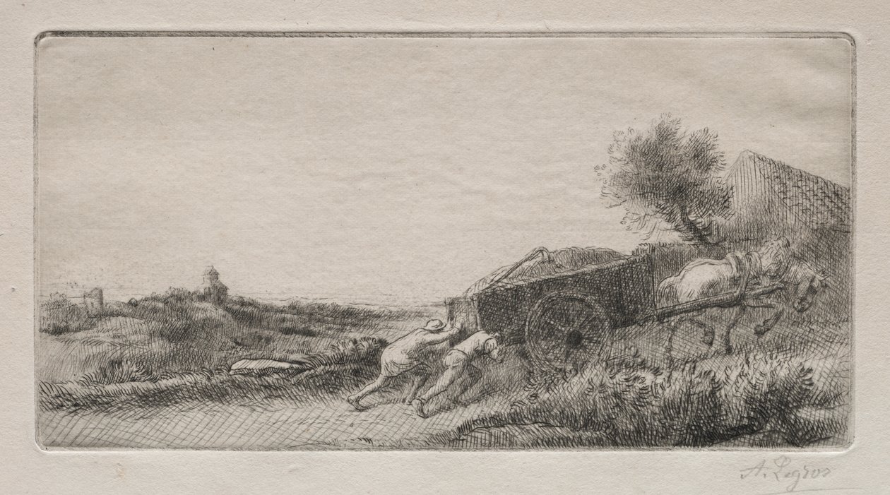 Přinášet seno domů od Alphonse Legros