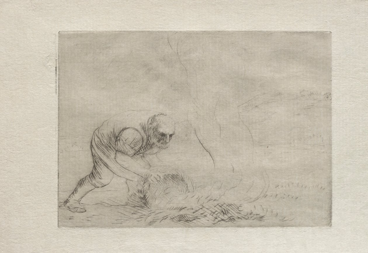 Vypalování trávy. od Alphonse Legros