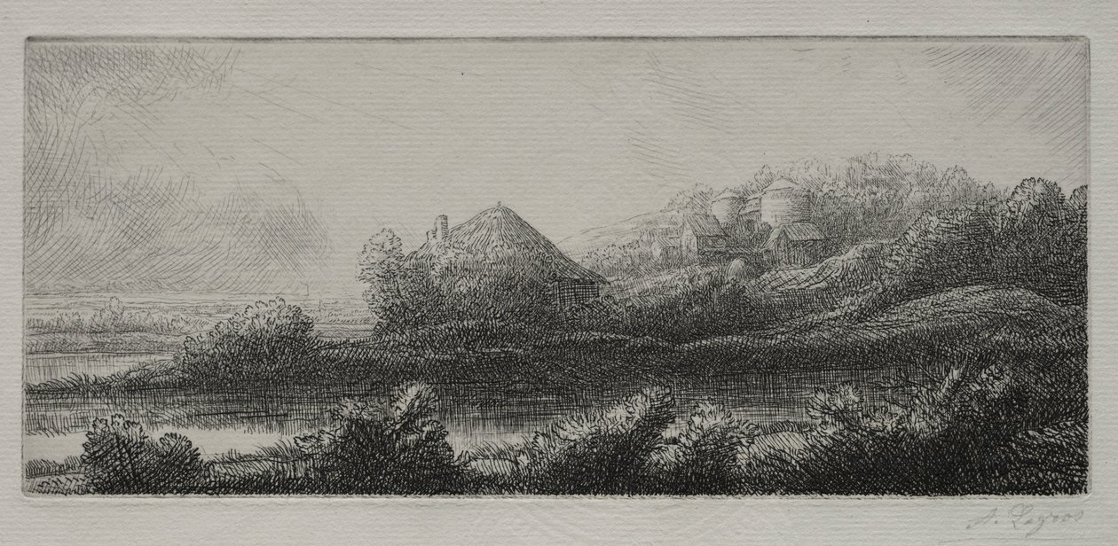 Kabina v Marsh. od Alphonse Legros