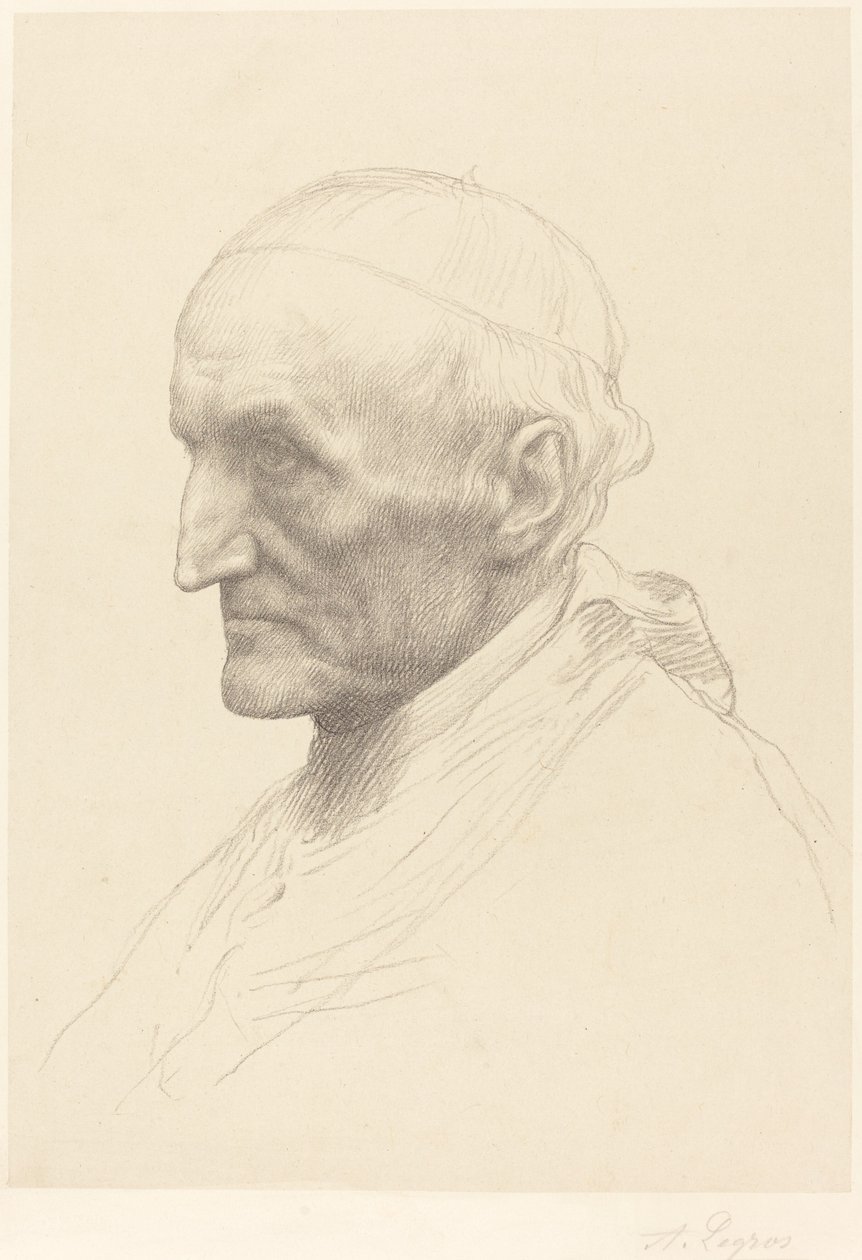 Kardinál Manning, 2. deska. od Alphonse Legros