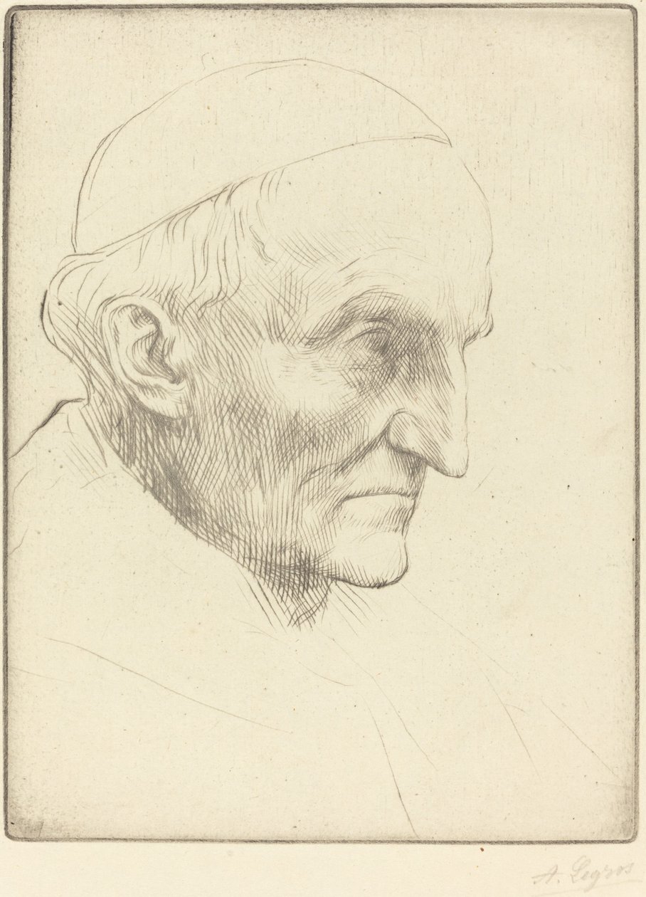 Kardinál Manning, 3. deska. od Alphonse Legros