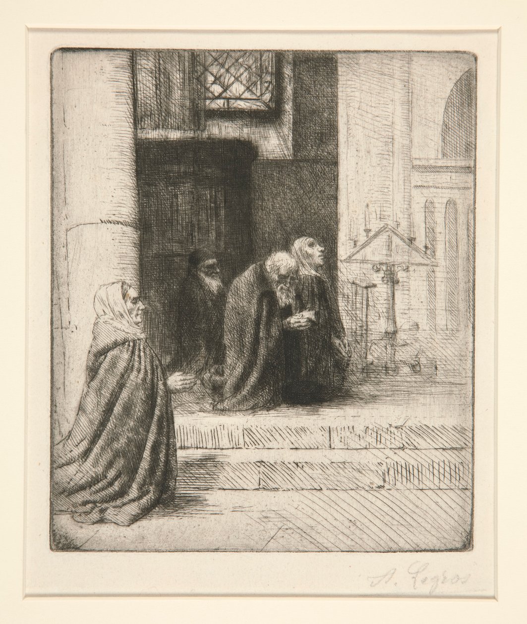 Interiér kostela (Interiér d od Alphonse Legros