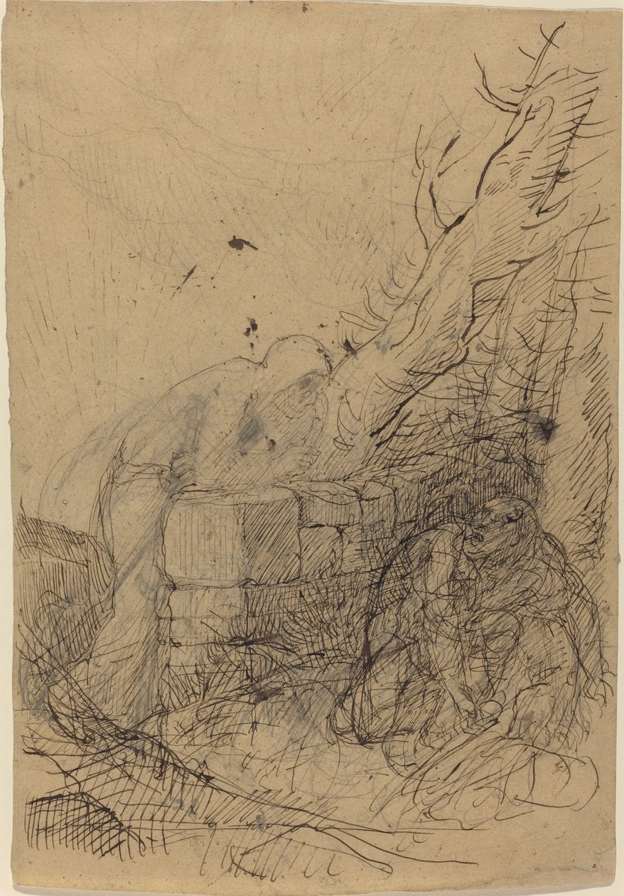Smrt a dřevorubec. od Alphonse Legros