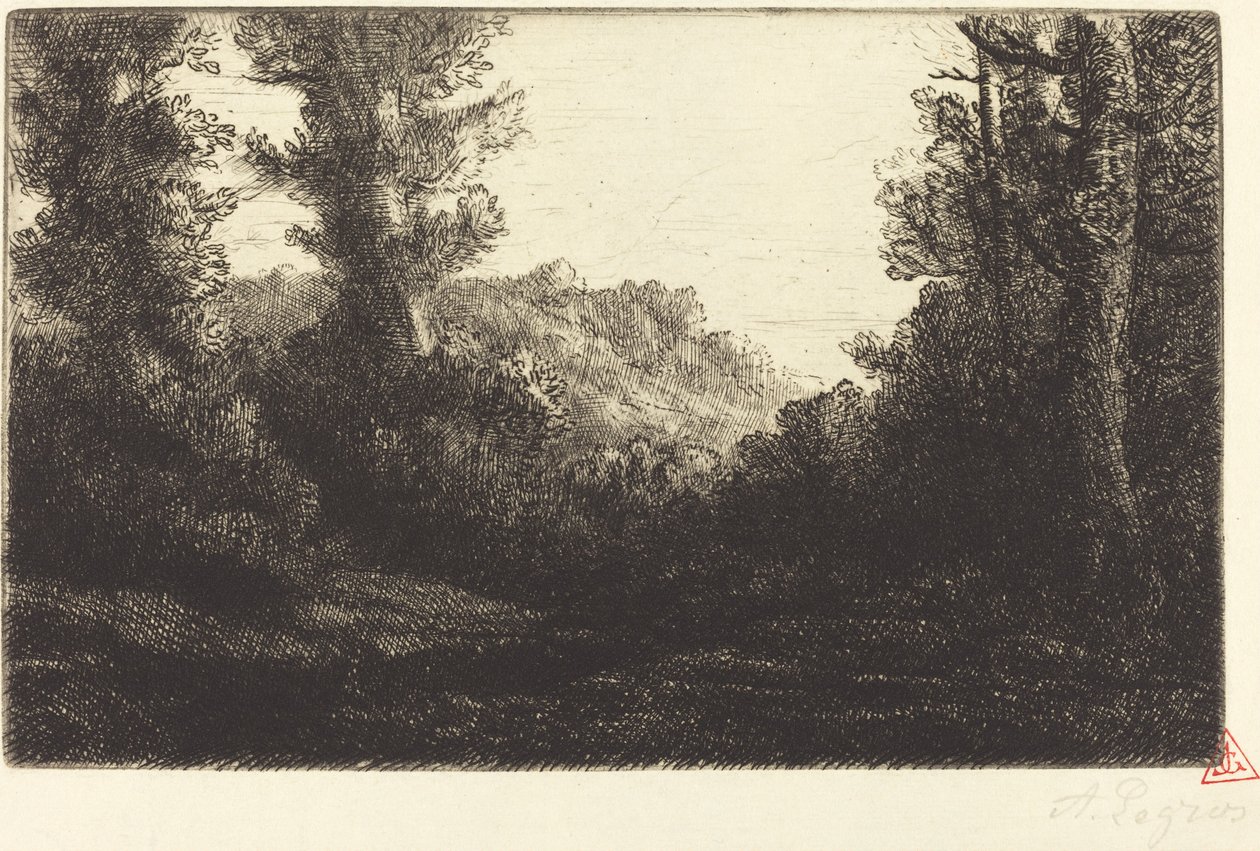 Hrana lesa (Lisiere de bois) od Alphonse Legros