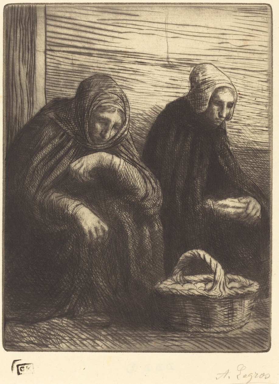 Prodejci vajec, 2. talíř od Alphonse Legros