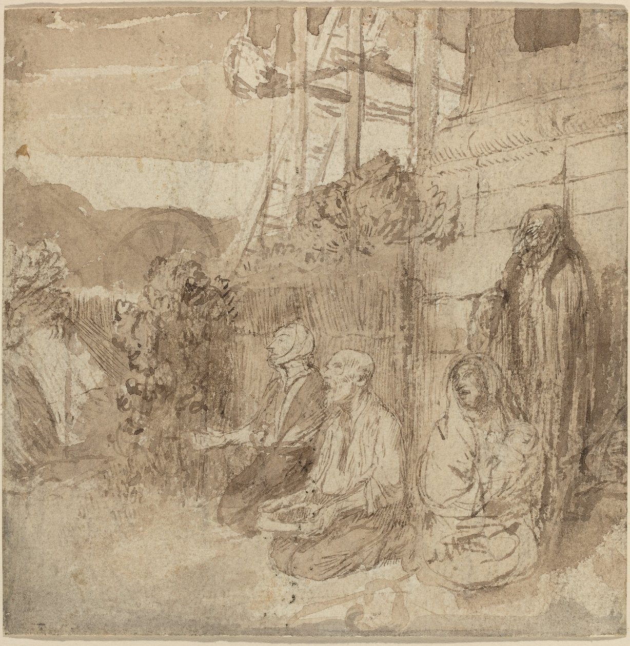 Angličtí žebráci. od Alphonse Legros