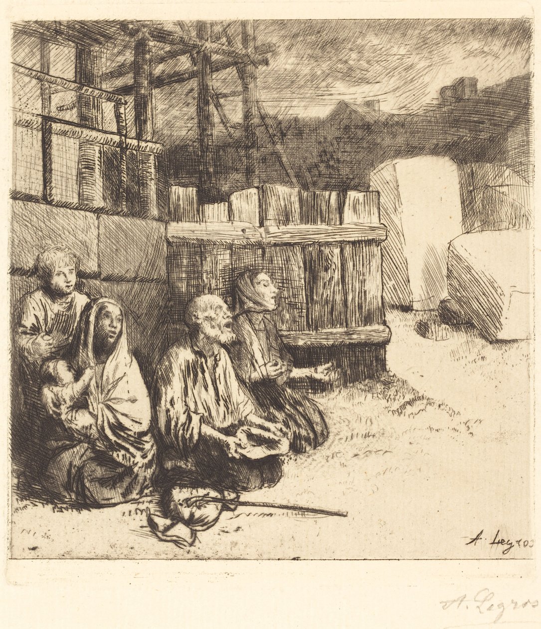 Angličtí žebráci Angličtí žebráci, 1875. od Alphonse Legros