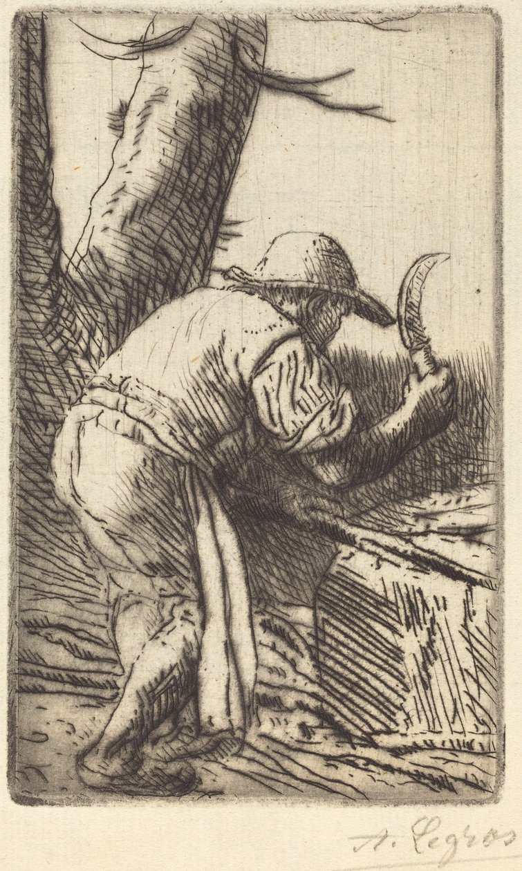 Fagot-Cutter (The Fagot-Cutter) od Alphonse Legros