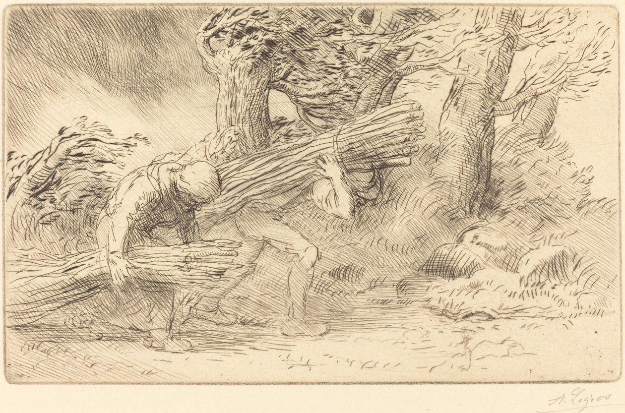 Fagot-sběrači (Les fagottiers) od Alphonse Legros