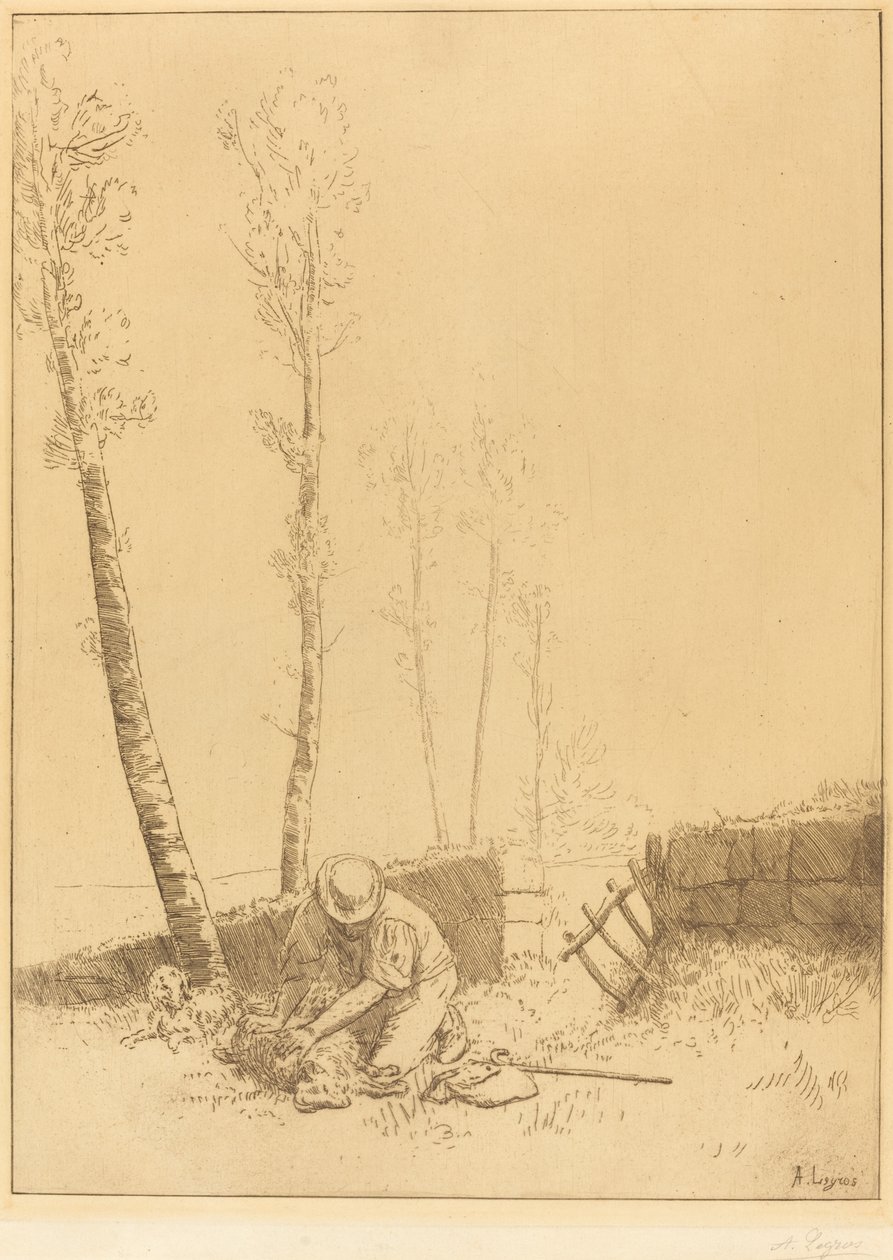 Hledání ovce (Le mouton retrouve) od Alphonse Legros