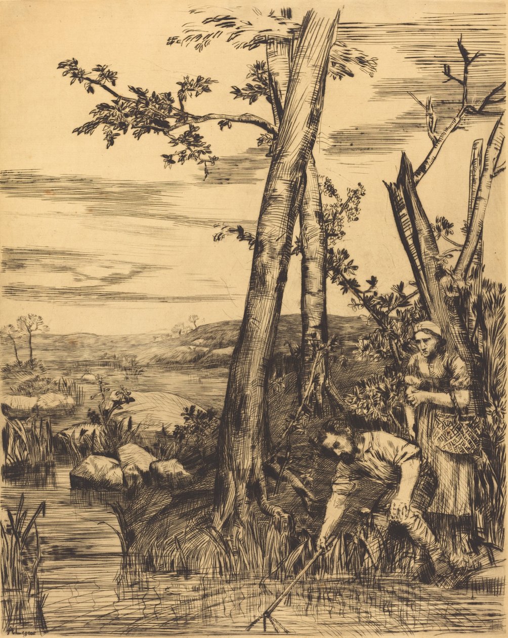 Lov raků od Alphonse Legros