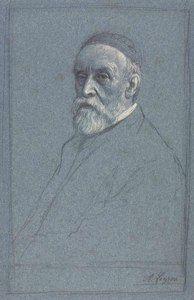George Frederick Watts, R.A., c. 1877-1878. od Alphonse Legros