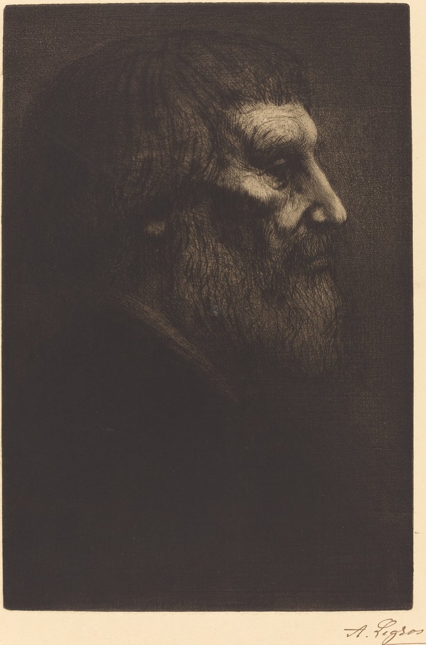 Hlava žebráka (Tete de mendiant) od Alphonse Legros