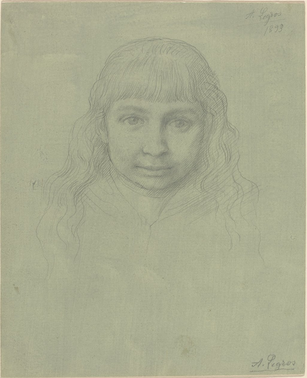 Hlava dítěte od Alphonse Legros