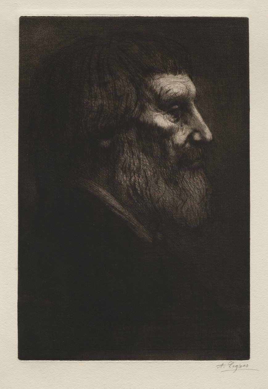 Hlava muže od Alphonse Legros