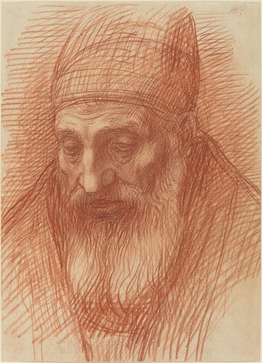 Hlava kněze. od Alphonse Legros