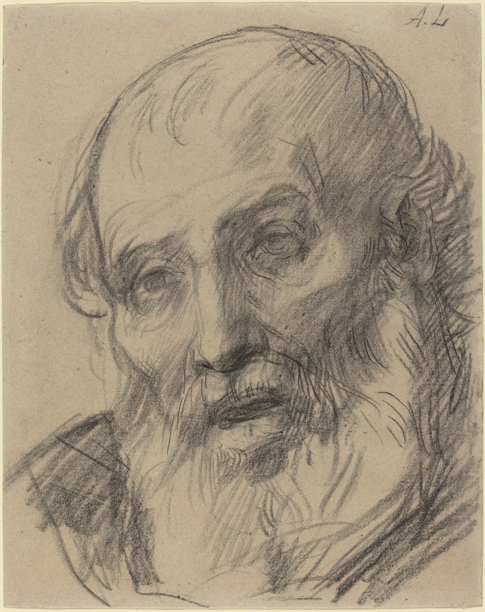 Hlava starého muže od Alphonse Legros