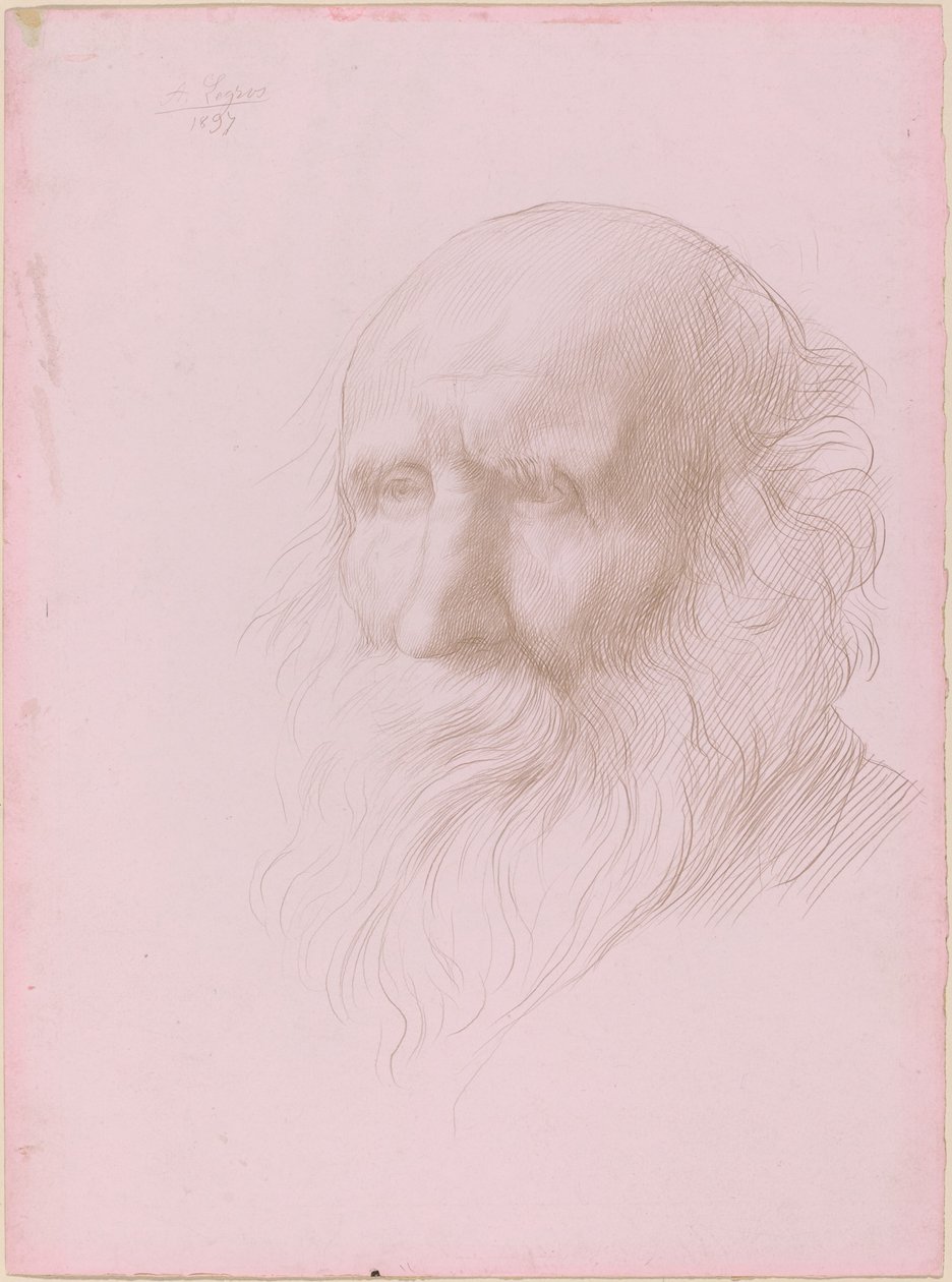 Hlava starého muže, 1897. od Alphonse Legros