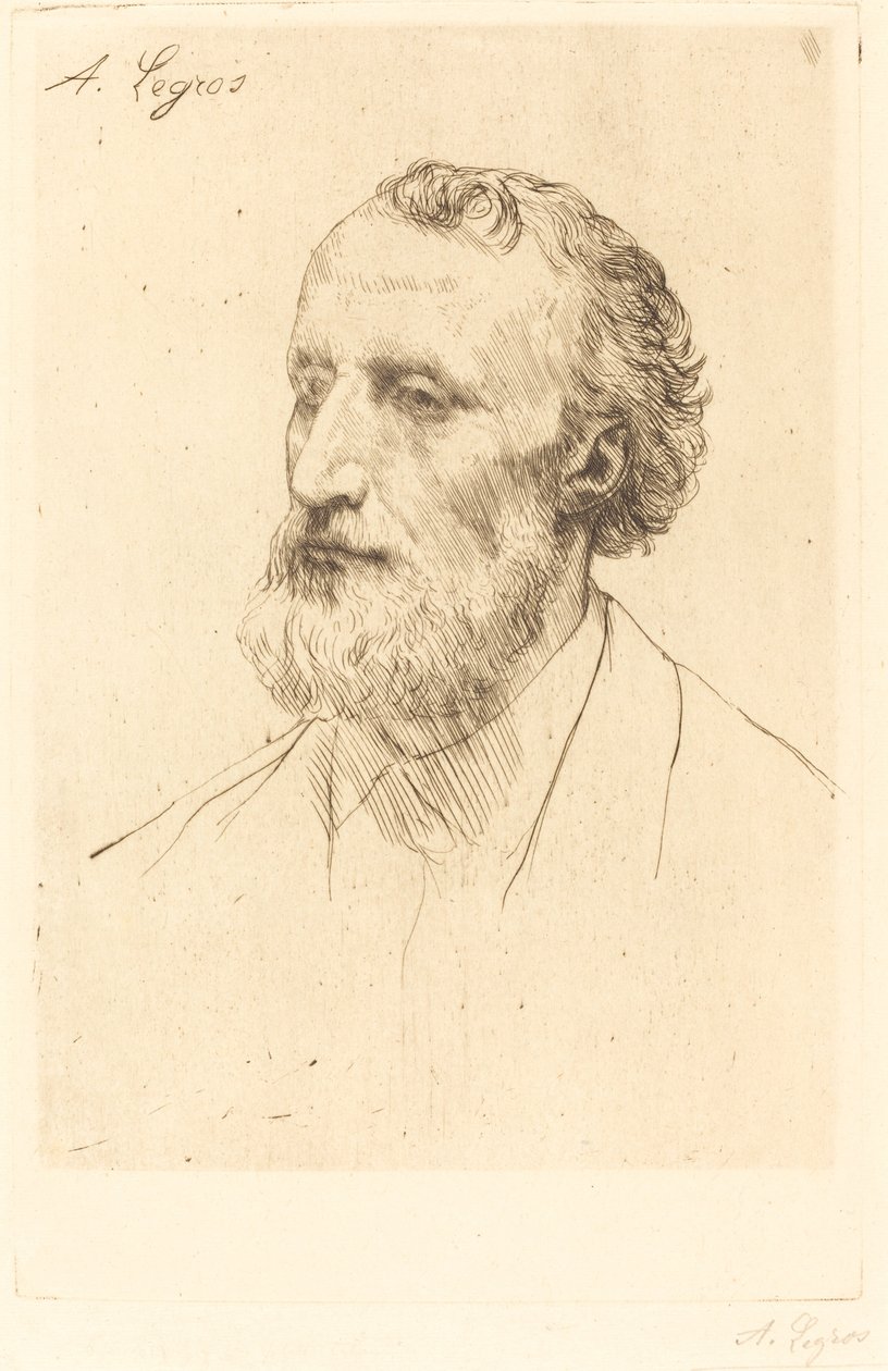 Jules Dalou, 1st plate. od Alphonse Legros