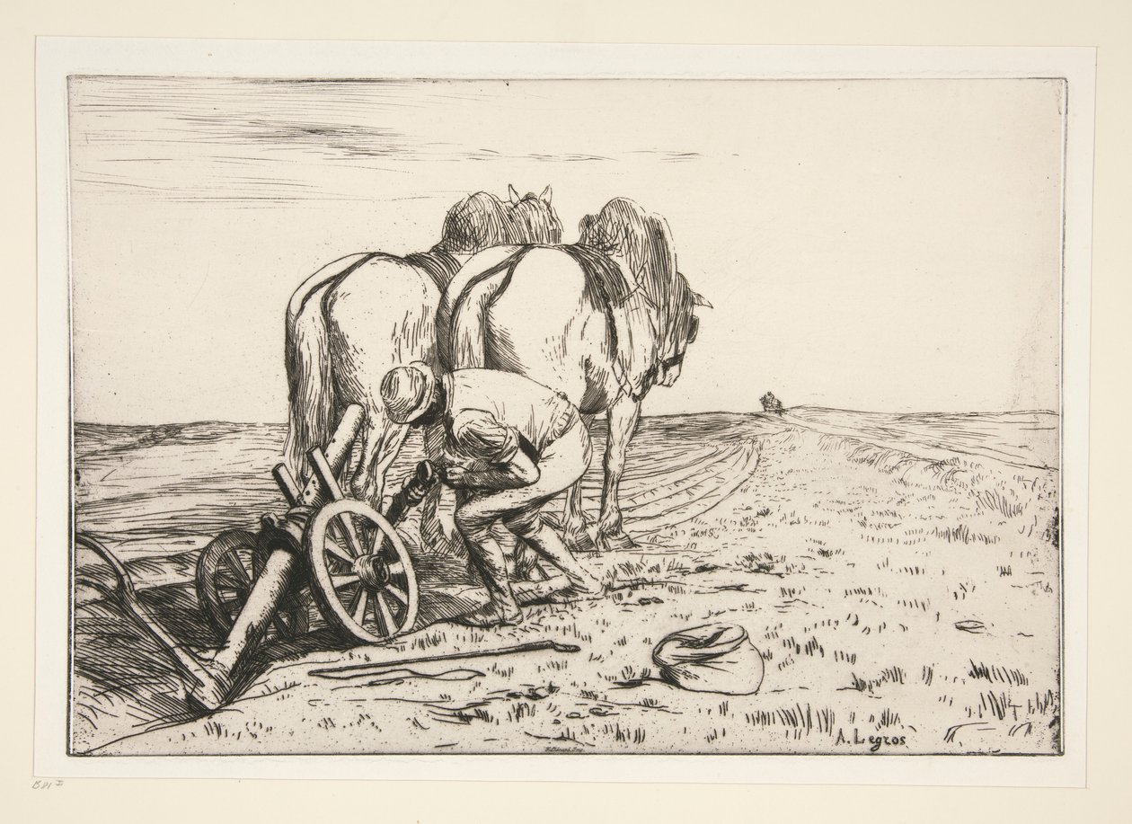 La charrue (Pluh) od Alphonse Legros