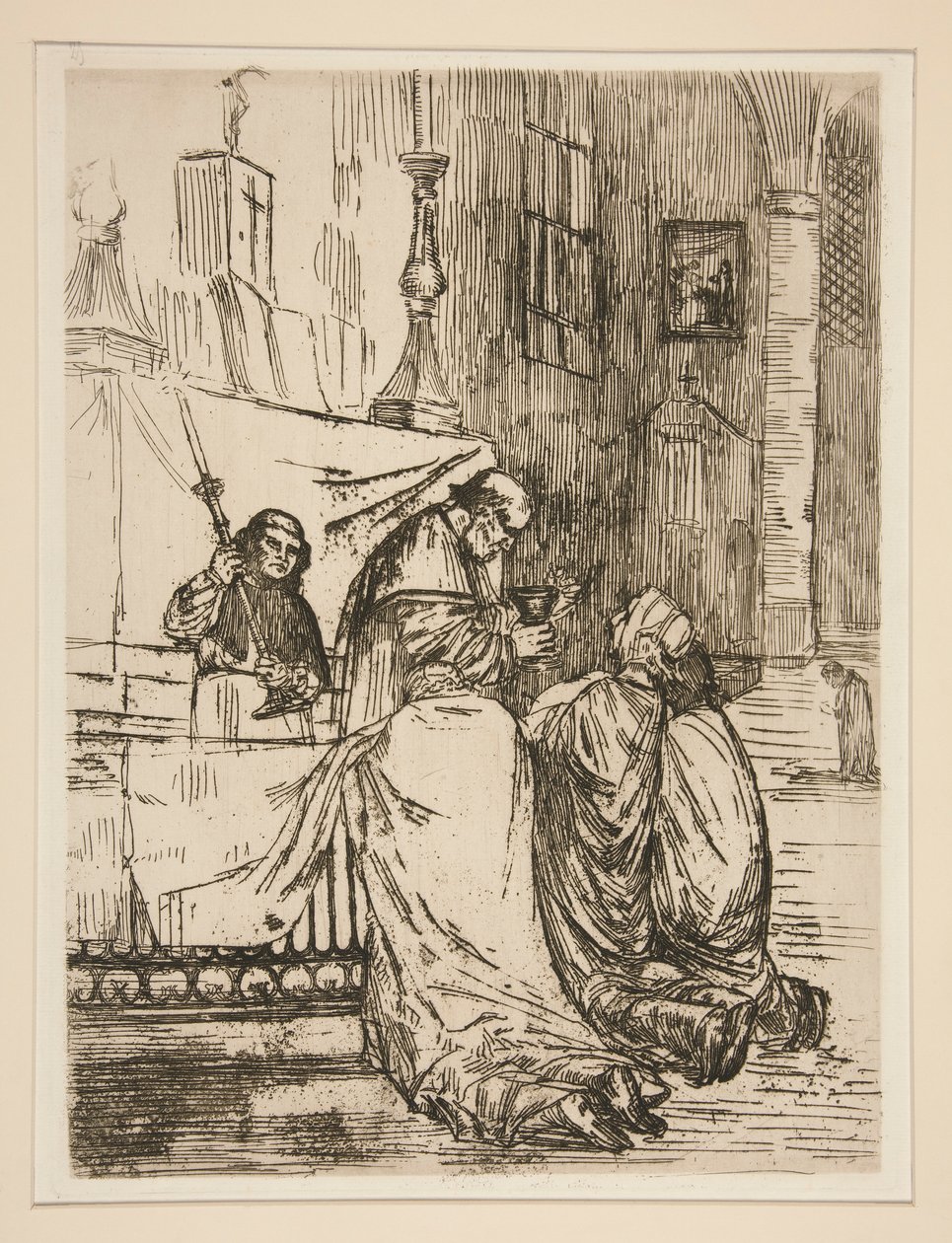 přijímání v od Alphonse Legros