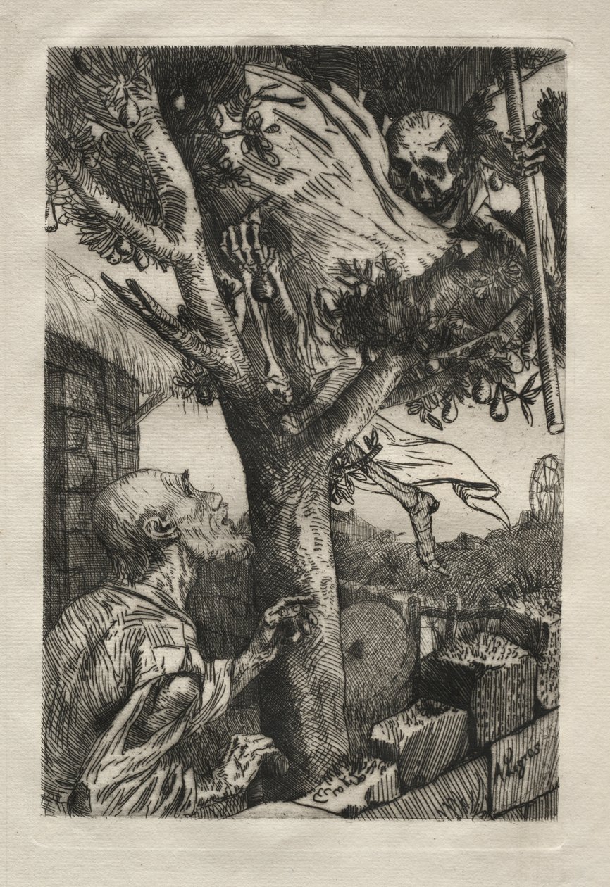 smrt v hrušni od Alphonse Legros
