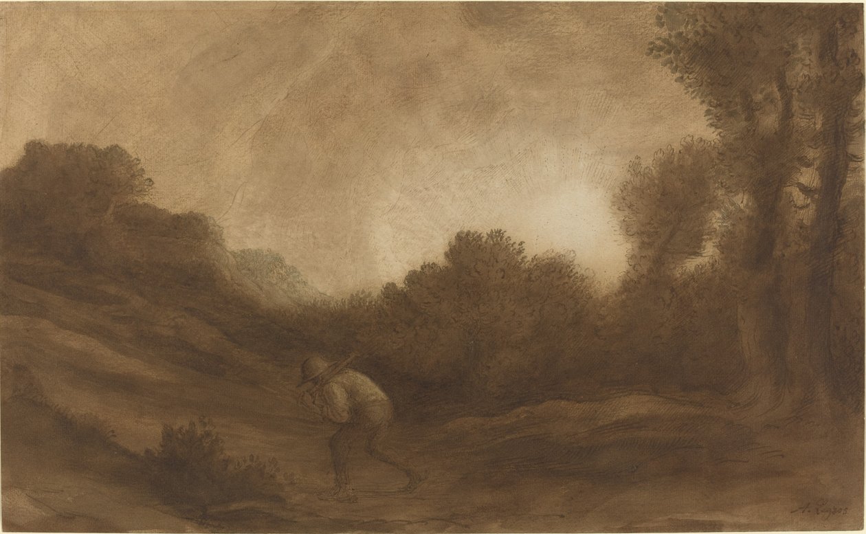 Krajina, Večer. od Alphonse Legros