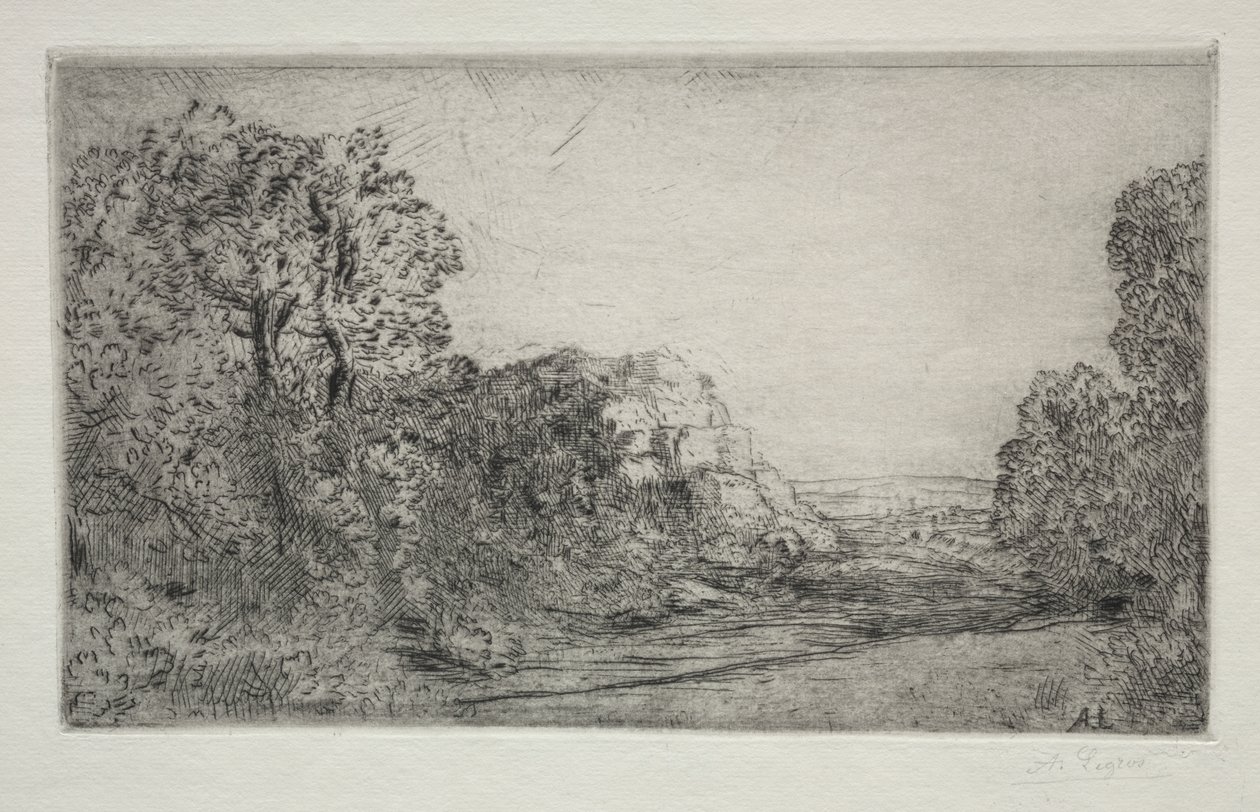 Krajina: Východ slunce od Alphonse Legros