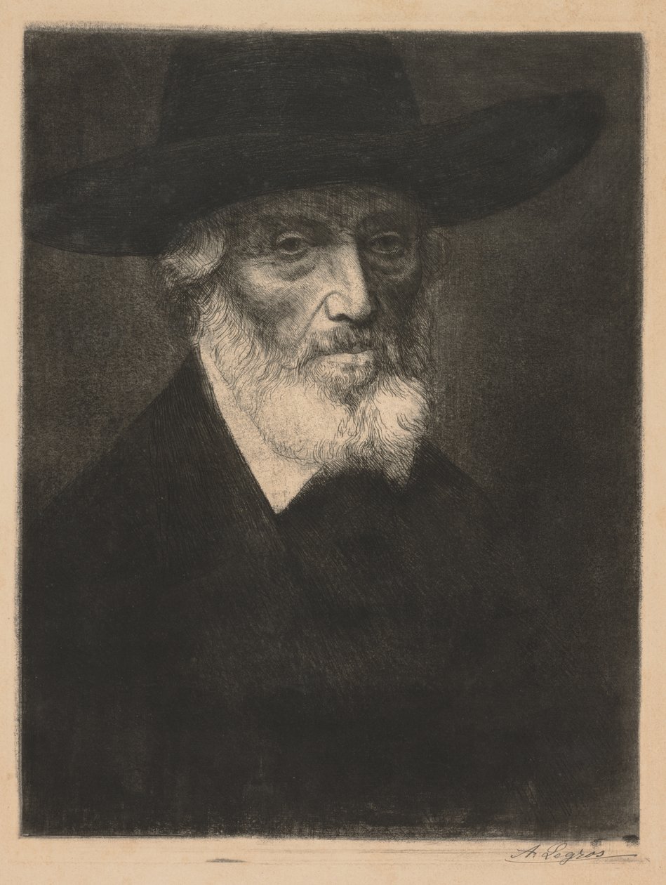 Velký portrét Thomase Carlylea od Alphonse Legros