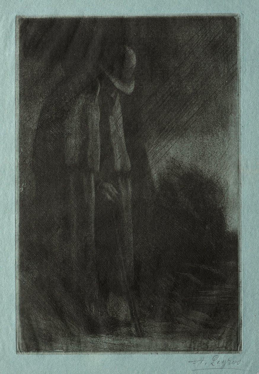 Le Voyageur à lAbri. od Alphonse Legros