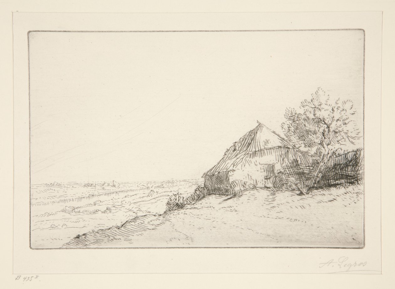 Chata na kopci od Alphonse Legros