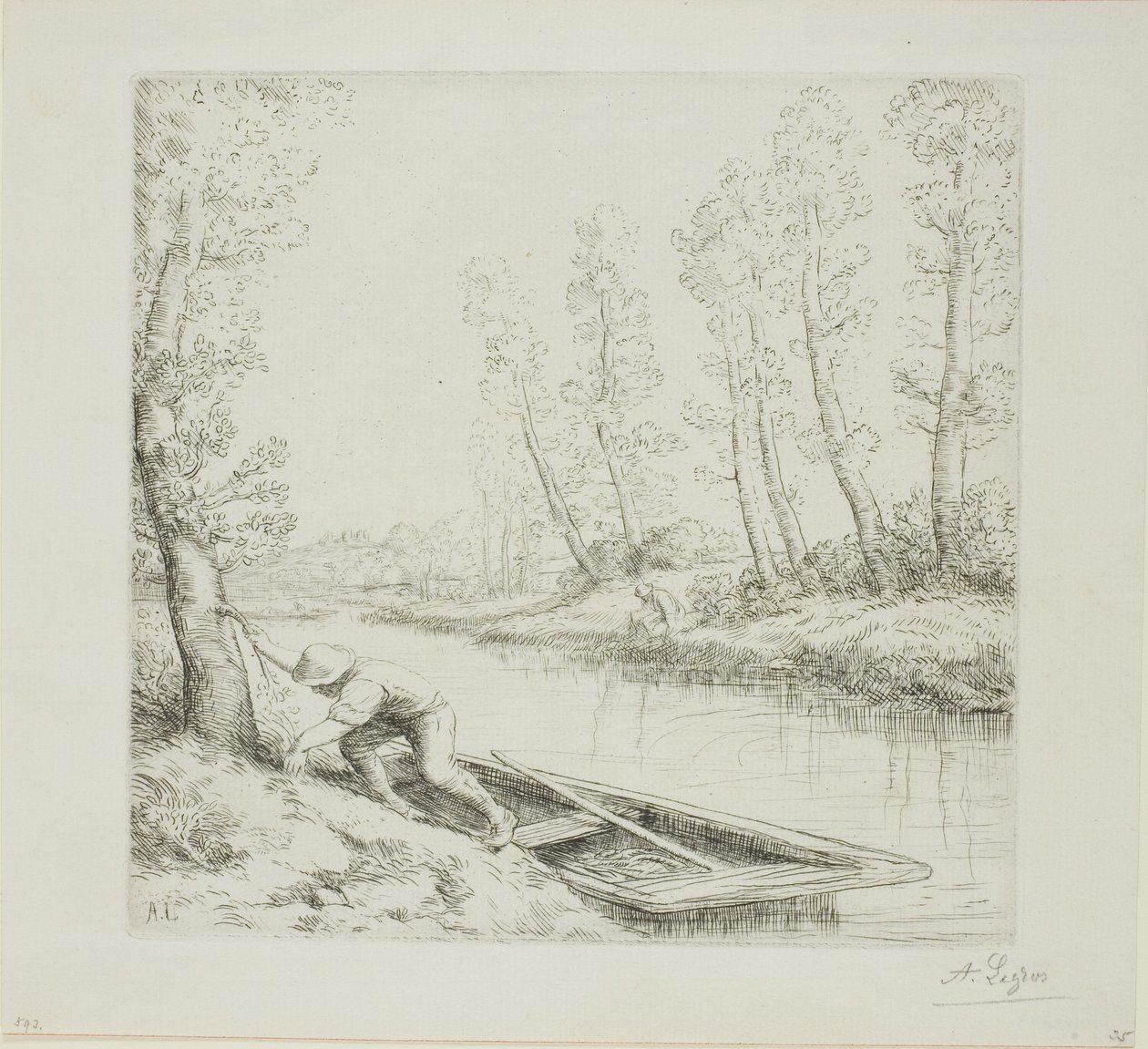 Ráno na řece od Alphonse Legros