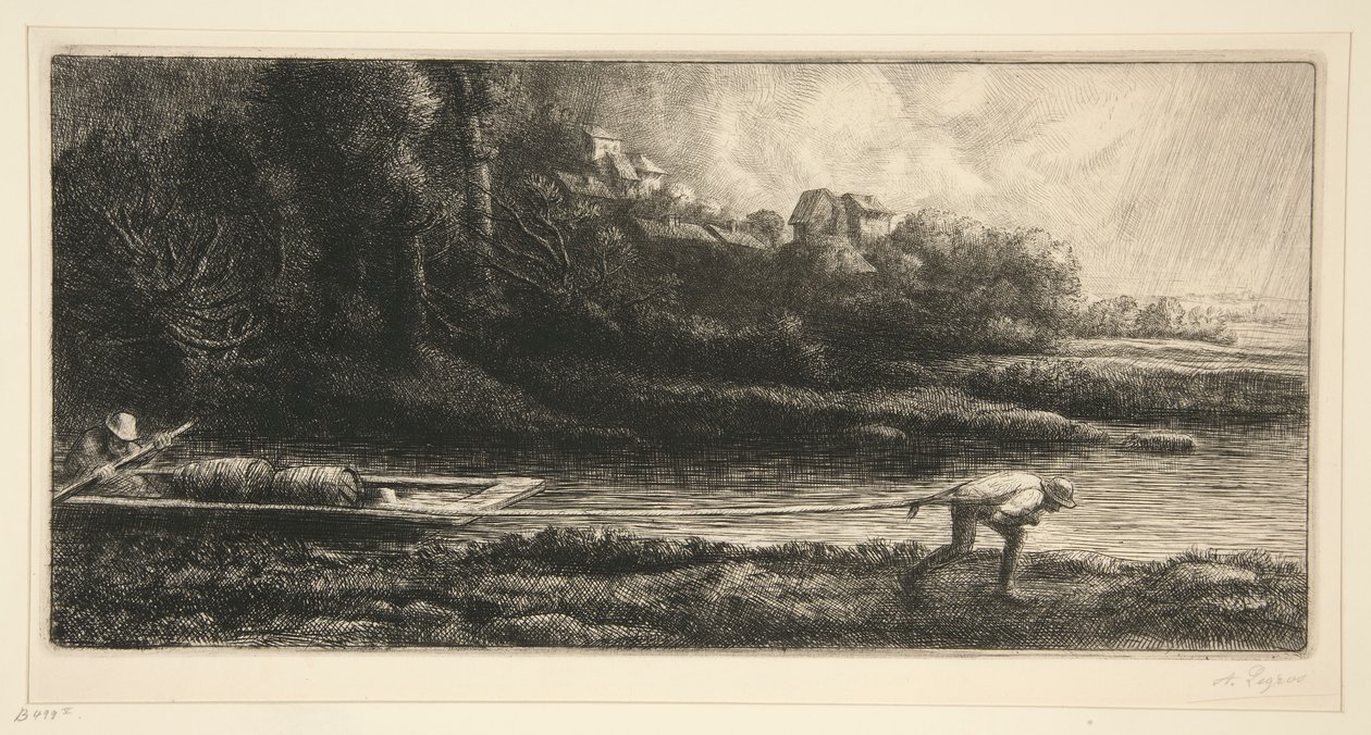 Lodní krajina od Alphonse Legros