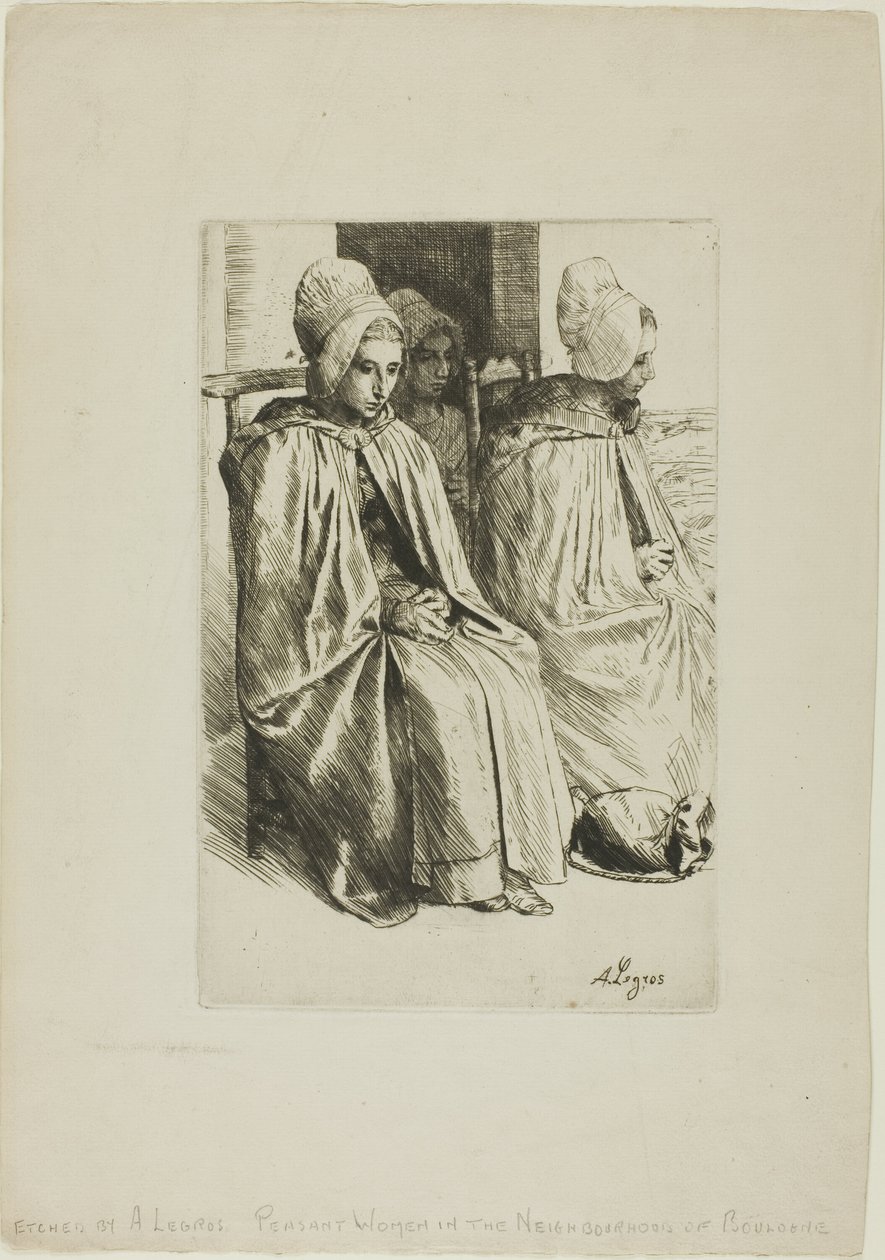 Venkovské ženy z okolí Boulogne od Alphonse Legros