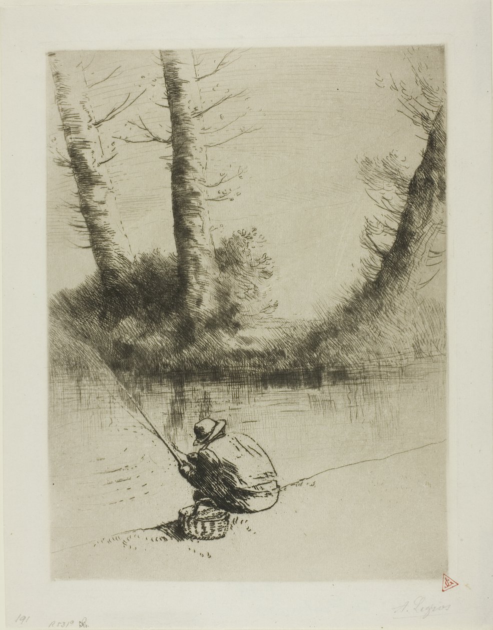 Polák rybář od Alphonse Legros