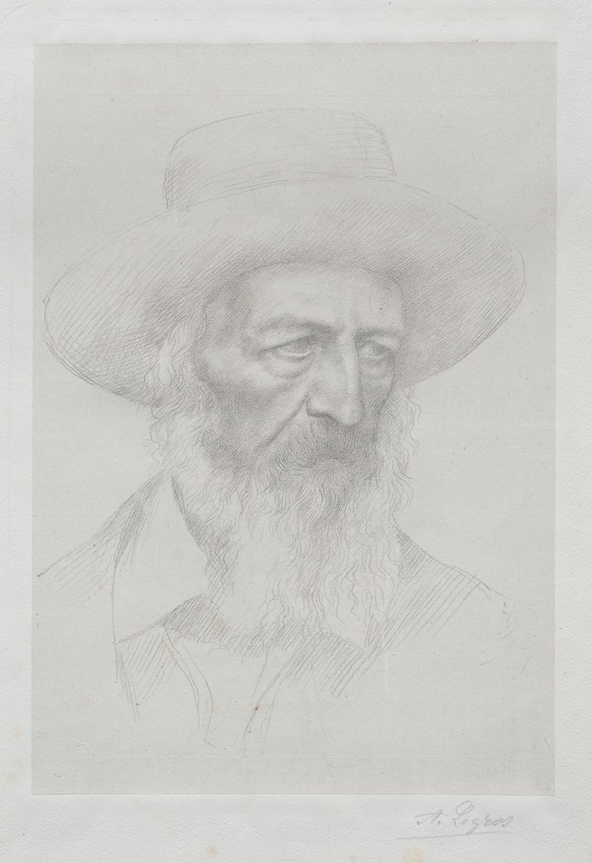 Portrét Alfreda Lorda Tennysona. od Alphonse Legros