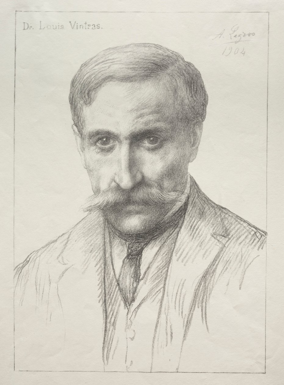 Portrét Dr. Louis Vintras. od Alphonse Legros