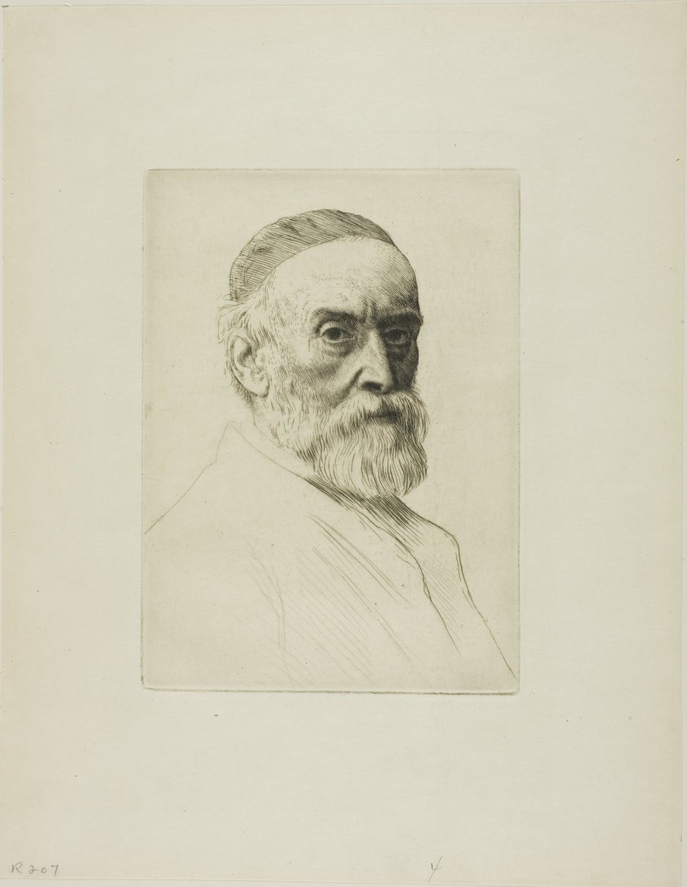 Portrét G. F. Wattse, R.A. od Alphonse Legros