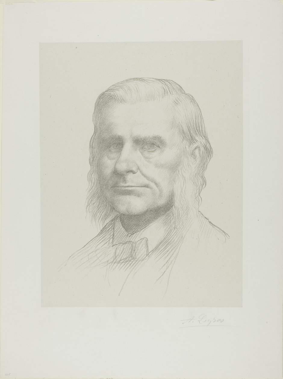 Portrét profesora Huxleyho od Alphonse Legros