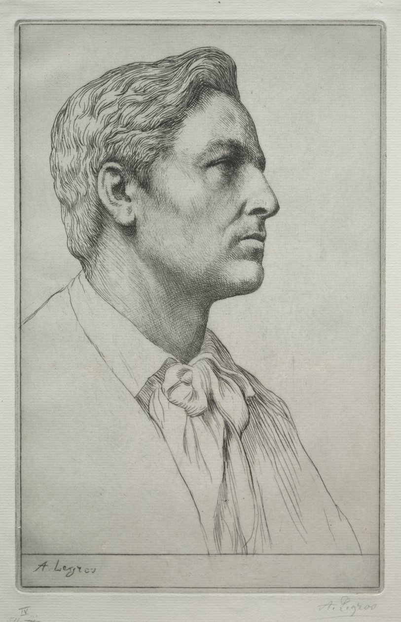 Portrét sira Charlese Holroyda od Alphonse Legros
