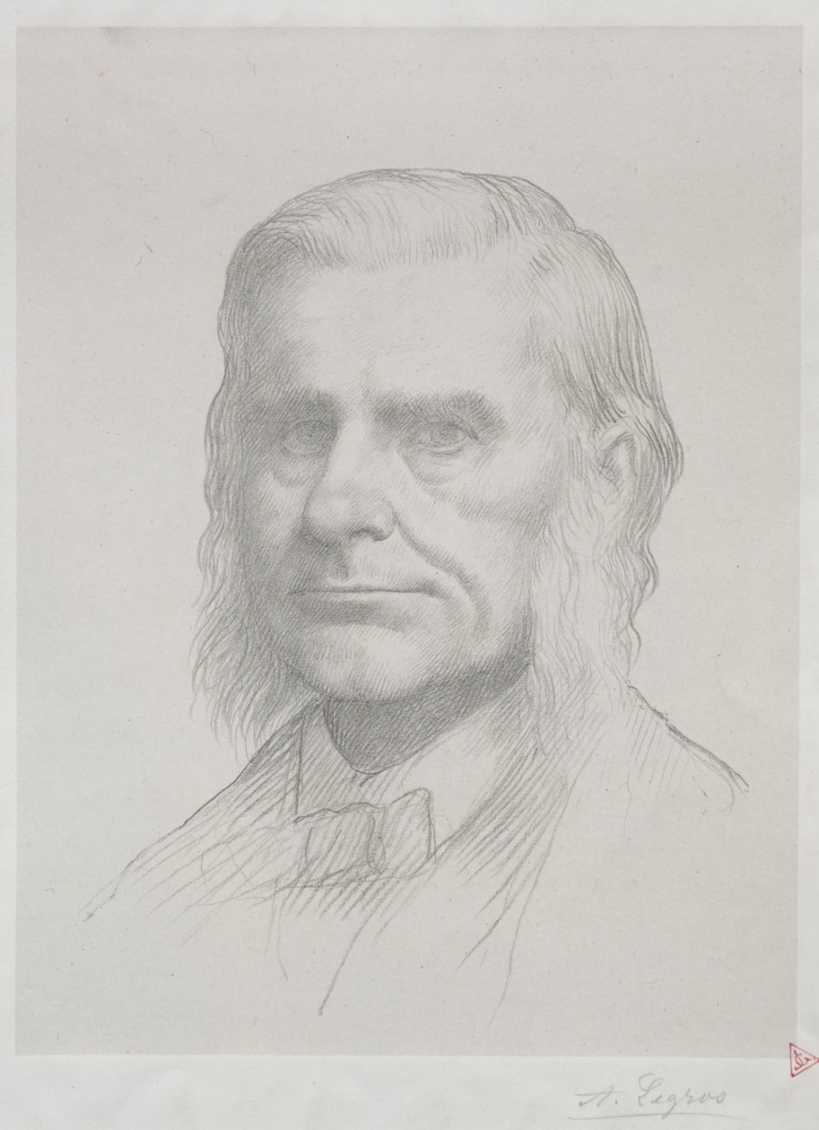 Portrét Thomase Huxleyho 2. deska. od Alphonse Legros