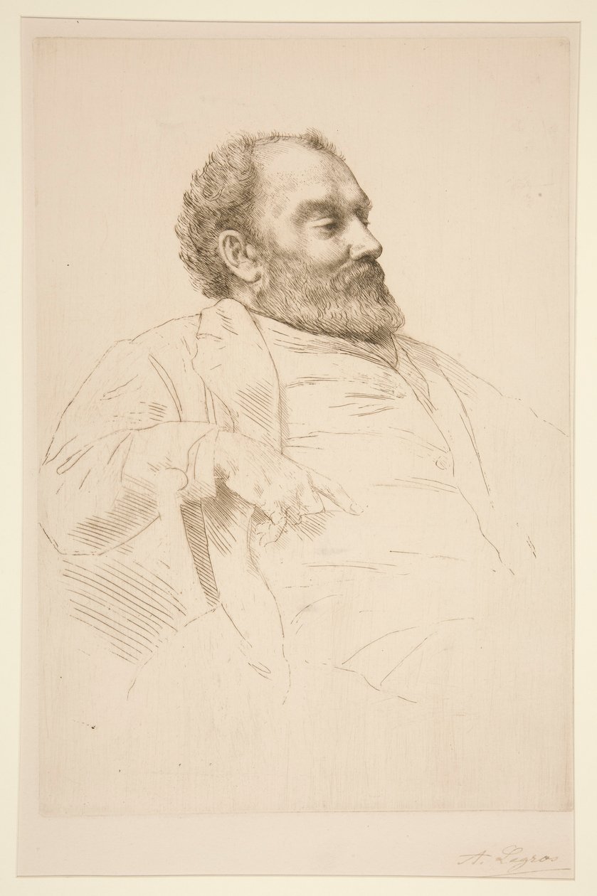 Portrét Val Prinsep, R.A. od Alphonse Legros