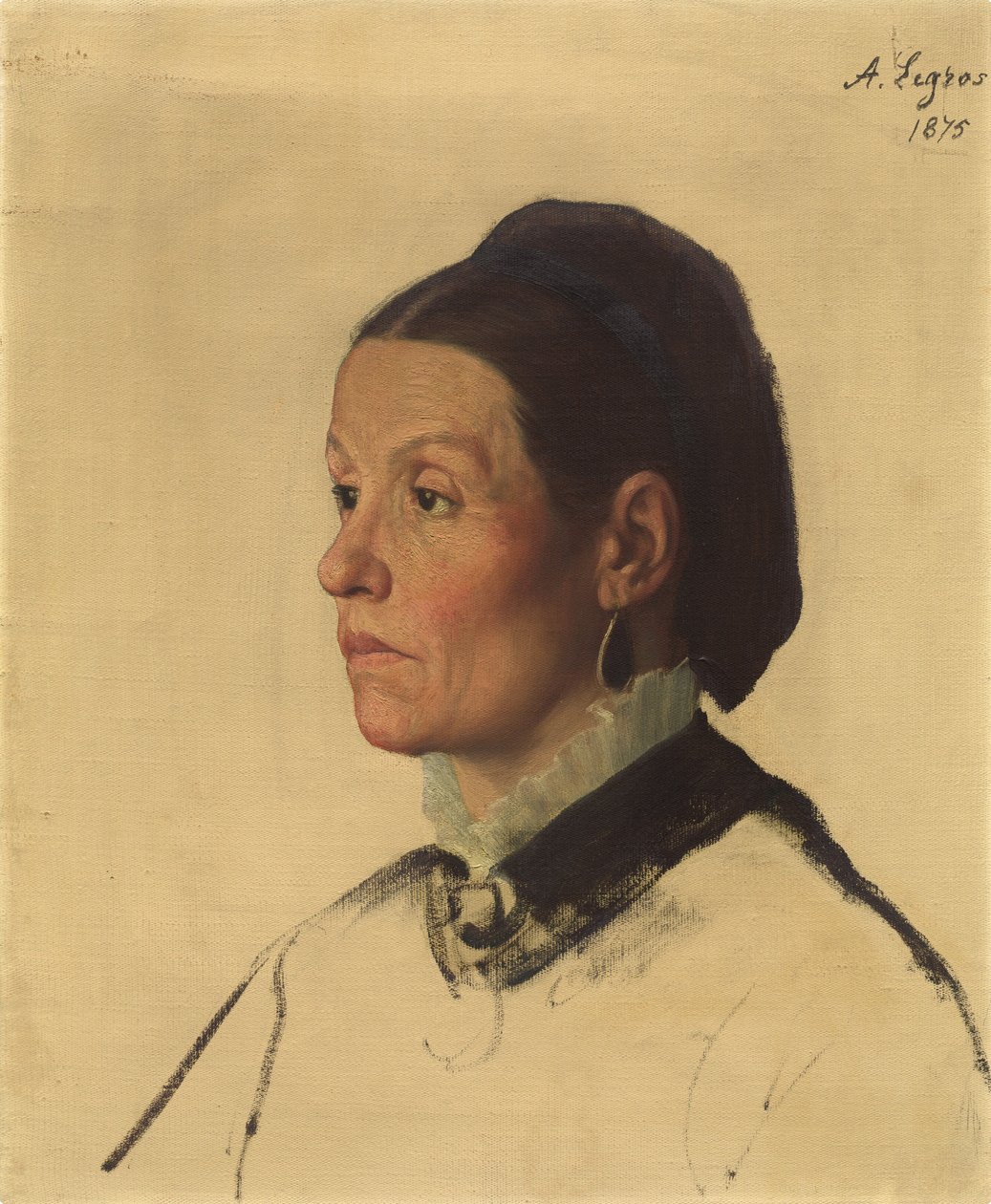 Portrét ženy od Alphonse Legros