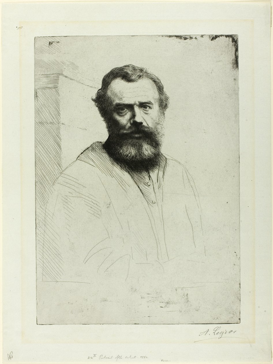 Portrét umělce od Alphonse Legros