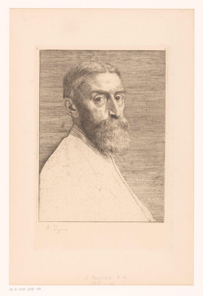 Portrét van Edwarda Poyntera od Alphonse Legros