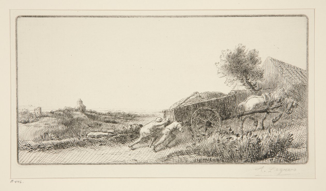 Přinášení sena od Alphonse Legros
