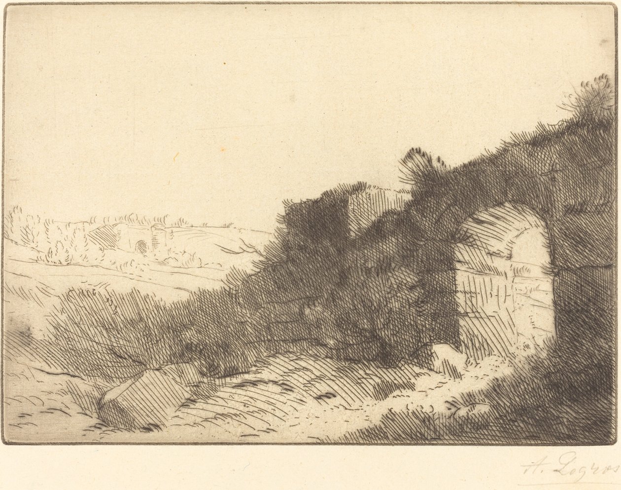 Roman Ruin (Ruine Romane) od Alphonse Legros