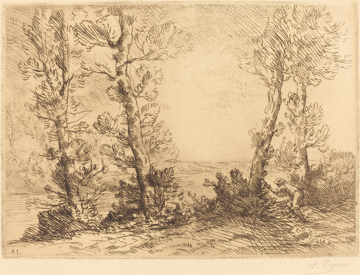Losos Fisher Rybář lososů. od Alphonse Legros