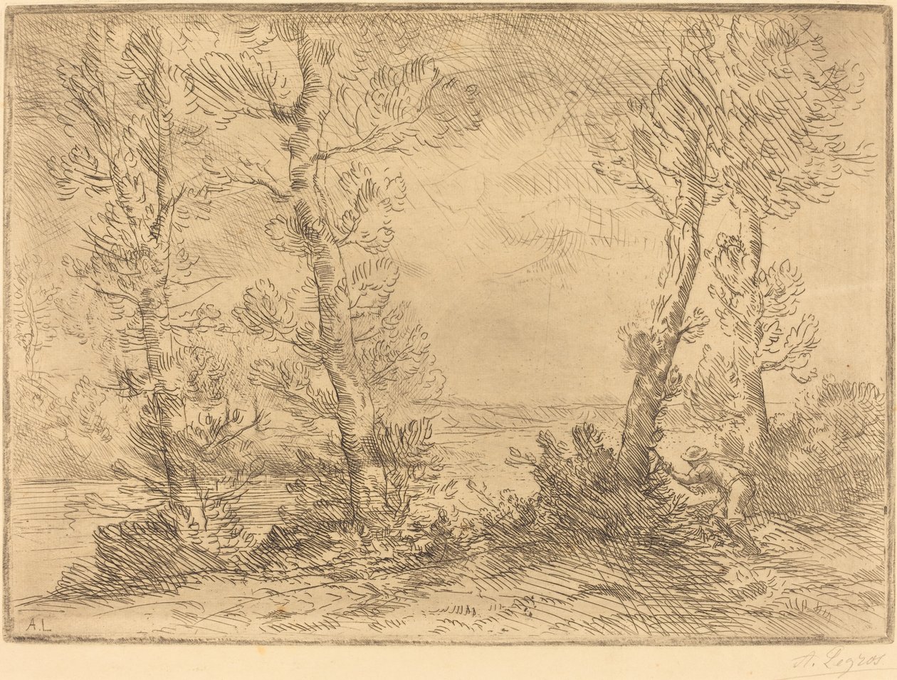 Losos Fisher Rybář lososů. od Alphonse Legros